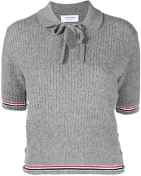 Thom Browne - Rwbストライプ ニットtシャツ - Lyst