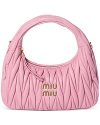 Miu Miu - Wander Matelassé Nappa Leather Shoulder Bag - Lyst