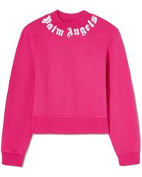 Palm Angels - Logo-print Cotton Sweatshirt - Lyst