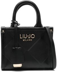 Liu Jo - Bolso shopper mini con letras del logo - Lyst