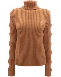 JW Anderson - Cut Out Sleeve Turtleneck Jumper - Lyst