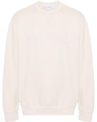 JW Anderson - Katoenen Sweater Met Geborduurd Logo - Lyst