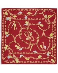 Givenchy - Charm-Print Silk Scarf - Lyst