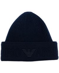 Emporio Armani - Logo Beanie Hat - Lyst