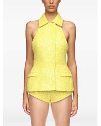 David Koma - Sequin-Embellishment Tailored Vest Top - Lyst