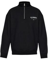 AllSaints - Underground Half-Zip Sweater - Lyst