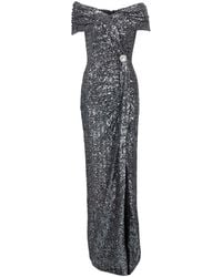 Balmain - Off-the-shoulder Sequin-embellished Gown - Lyst