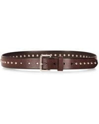 P.A.R.O.S.H. - Stud-Embellished Leather Belt - Lyst