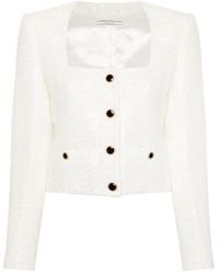 Alessandra Rich - Tweed Jack Met Pailletten - Lyst
