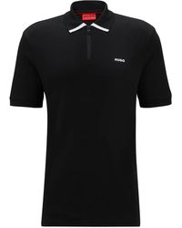 HUGO - Poloshirt Met Logoprint - Lyst