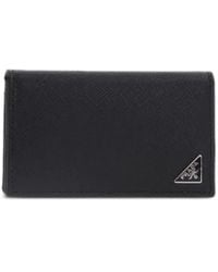 Prada - Saffiano Leather Card Holder - Lyst