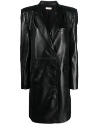 The Mannei - Greenock Single-breasted Leather Coat - Lyst