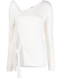 Tom Ford - Cut-Out Detail Asymmetric-Neck Jumper - Lyst