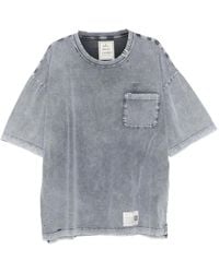 Maison Mihara Yasuhiro - Chest-Pocket Bleached T-Shirt - Lyst
