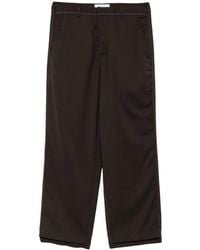 Costumein - Contrast-Stitch Straight-Leg Trousers - Lyst