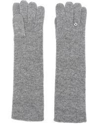 Maje - Flower-Embellished Wool Gloves - Lyst