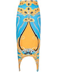 Patou - Curve Skirt With Tapisserie Print - Lyst