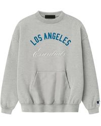 Fear Of God - Essentials Logo-Print Sweatshirt - Lyst