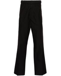 Moncler - Logo-patch Straight-leg Trousers - Lyst