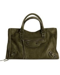 Balenciaga - Medium Le City Waxed-Effect Tote Bag - Lyst