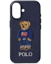 POLO RALPH LAUREN ベア 本革iPhone 17proケース Polo Ralph Lauren BEAR IPHONE 17 PRO TECH CASE MOBILE UNISEX