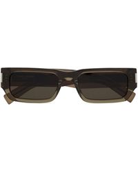 Saint Laurent - 660 Rectangle-frame Sunglasses - Lyst