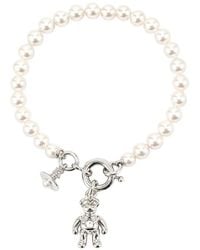 Vivienne Westwood - Bracelet Ruby À Pendentif Ourson Et Perles - Lyst