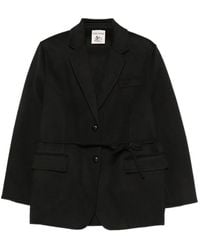 Semicouture - Belted Wool Coat - Lyst