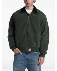 Carhartt - Og Santa Fe Logo-Patch Zip-Up Jacket - Lyst