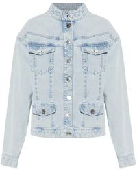 Gestuz - Gzparwana Button-Down Denim Jacket - Lyst