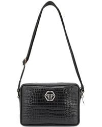 Philipp Plein - Small Logo Patch Crossbody Bag - Lyst
