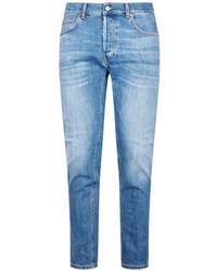 Dondup - Faded-Effect Logo-Plaque Jeans - Lyst