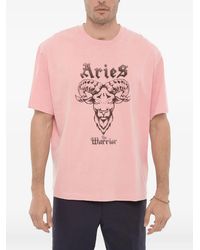 Neil Barrett - Aries The Warrior Logo-Print T-Shirt - Lyst