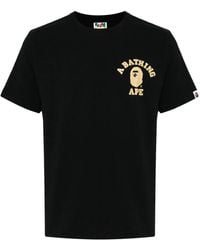 A Bathing Ape - Logo-Printed Cotton T-Shirt - Lyst