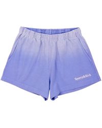 Sporty & Rich - Serif Logo Disco Shorts - Lyst