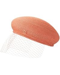 Maison Michel - Béret New Bonnie À Voilette - Lyst