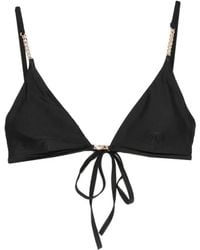 KARL LAGERFELD - Chain-Link Triangle Bikini Top - Lyst