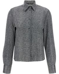 Ermanno Scervino - ラインストーン ヘリンボーン シャツ - Lyst