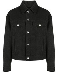 Ami Paris - Virgin Wool Shirt Jacket - Lyst