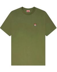 KENZO - T-Shirt En Coton À Broderies - Lyst