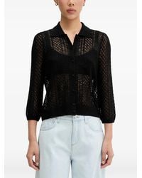 ViCOLO - Pointelle-Knit Cardigan - Lyst