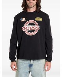 Guess - Graphic-Print Long-Sleeve T-Shirt - Lyst