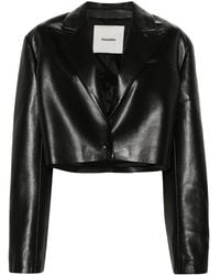 Nanushka - Aidula Single-Breasted Cropped Blazer - Lyst