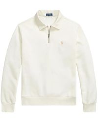 Polo Ralph Lauren - Quarter-Zip Logo-Embroidered Polo Shirt - Lyst