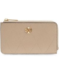 Tory Burch - Quilted Leather Card Holder - Lyst