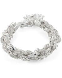 Emanuele Bicocchi - Rope-chain Silver Bracelet - Lyst