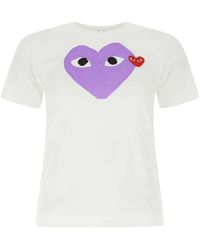 COMME DES GARÇONS PLAY - Heart Print T-shirt - Lyst