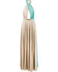 Elisabetta Franchi Jurk Met Open Rug - Meerkleurig