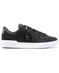 Just Cavalli - Logo-patch Leather Sneakers - Lyst