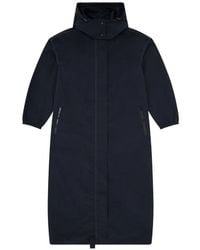 DIESEL - Trench En Nylon Avec Capuche Amovible - Lyst